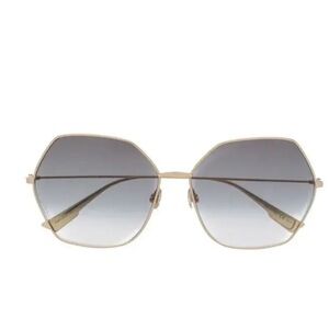 Dior Gold Frame Sunglasses with Gray Lenses